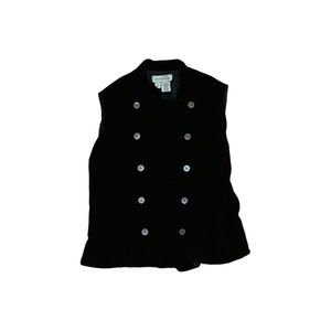 black velvet vest